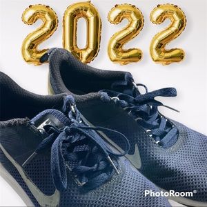 Nike navy blue and white, size 10.5 preowned